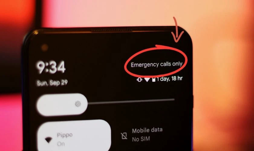 Điện thoại báo chỉ cuộc gọi khẩn cấp là lỗi gì?