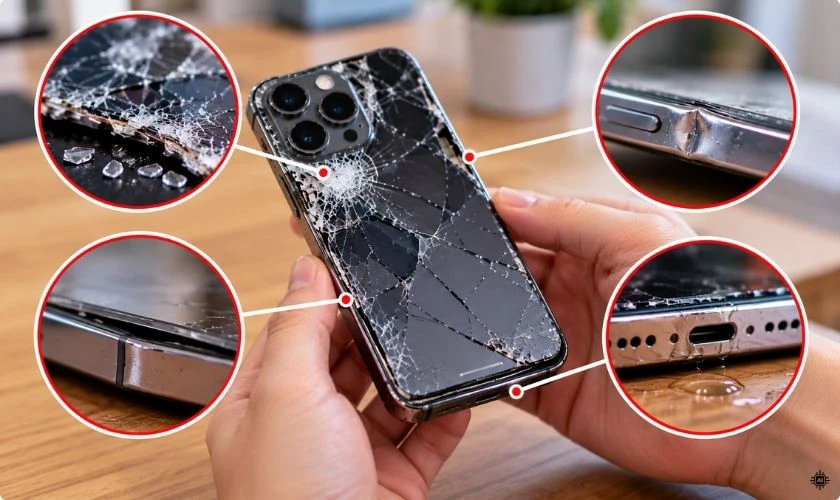 Quan sát và đánh giá mức độ hư hỏng