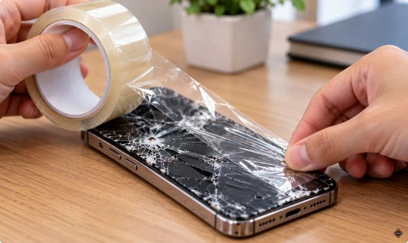 Dán bảo vệ màn hình và mặt kính bị vỡ