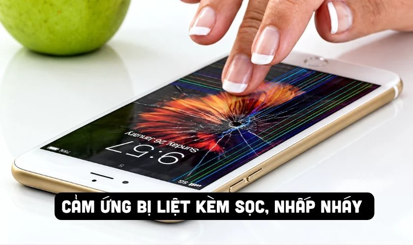 Cảm ứng bị liệt kèm sọc màn hình