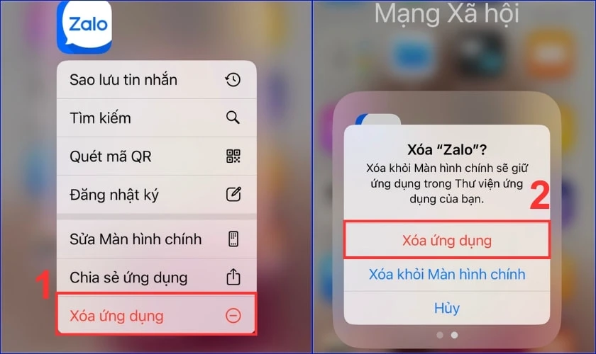 Gỡ và cài đặt lại các ứng dụng bị lỗi