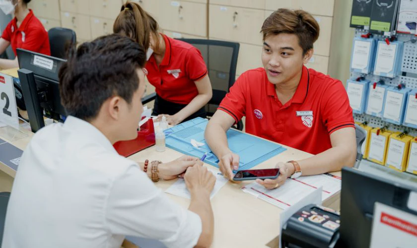 Quy trình sửa chữa rõ ràng, minh bạch