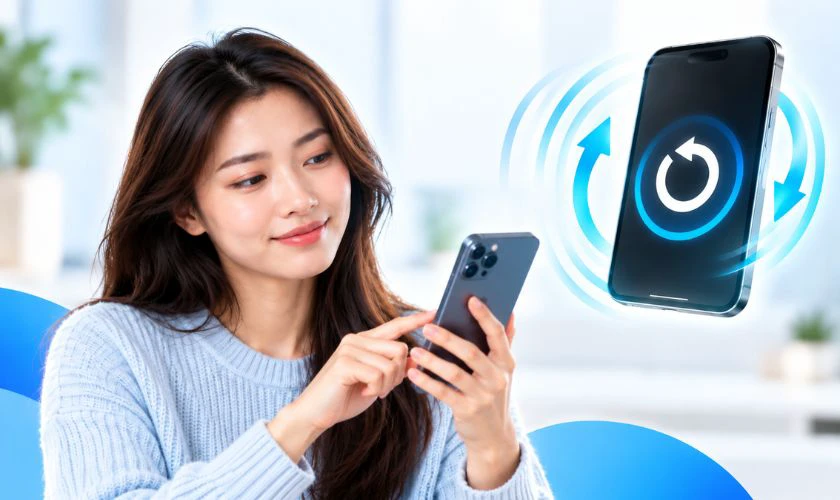 Khởi động lại điện thoại để kiểm tra lỗi âm thanh