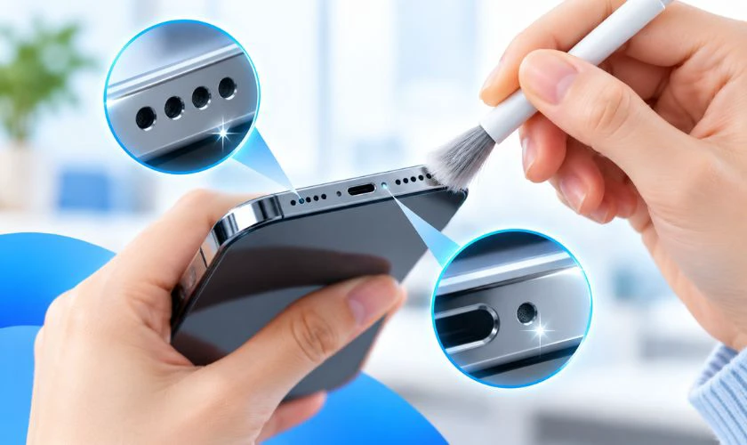 Kiểm tra và vệ sinh micro, loa