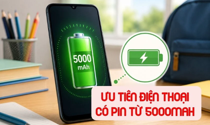 Tiêu chí chọn mua điện thoại cho học sinh lớp 5 năm 2026
