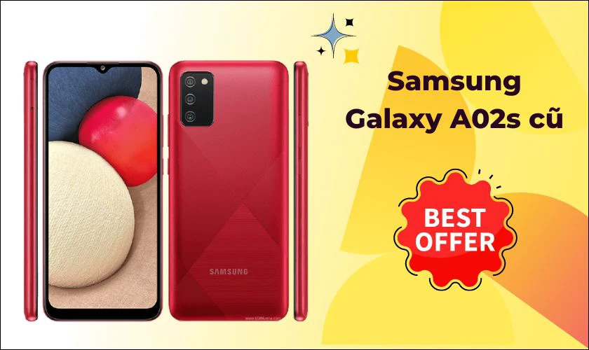 Điện thoại Samsung Galaxy A02s cũ chơi game giá rẻ dưới 1 triệu