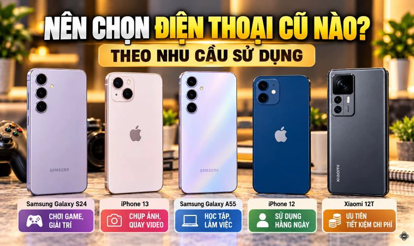 Nên chọn điện thoại cũ nào theo nhu cầu sử dụng?