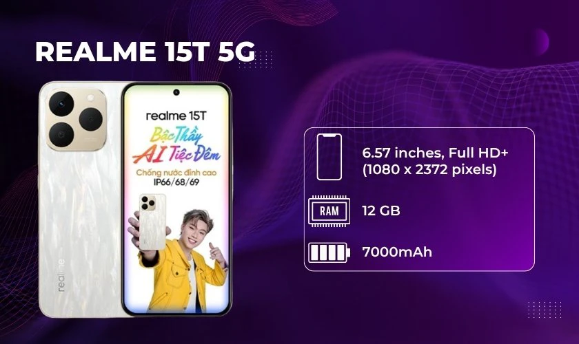 Realme 15T 5G 12GB 256GB cũ