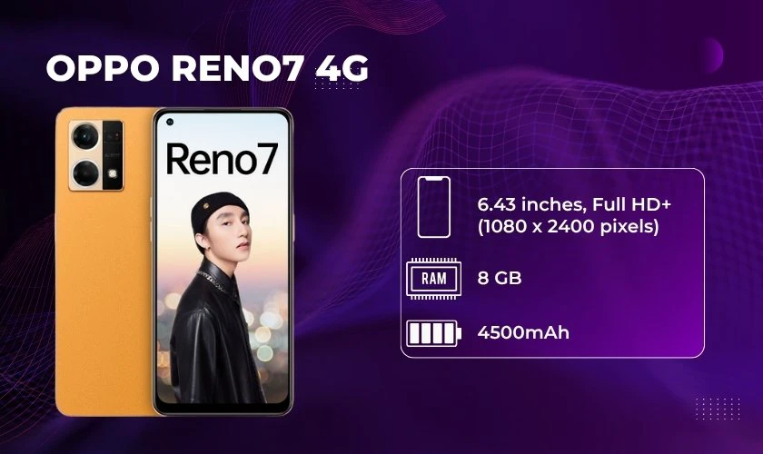Oppo Reno7 4G 8GB 128GB cũ