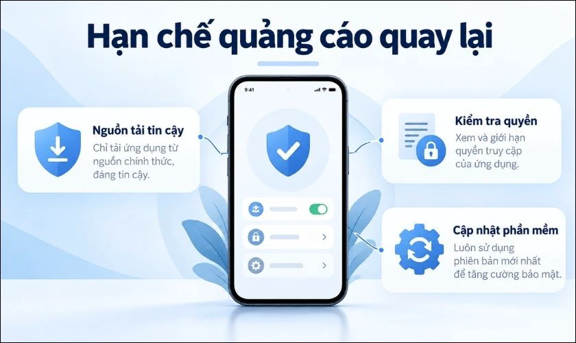 Cách hạn chế điện thoại hiện quảng cáo liên tục trở lại