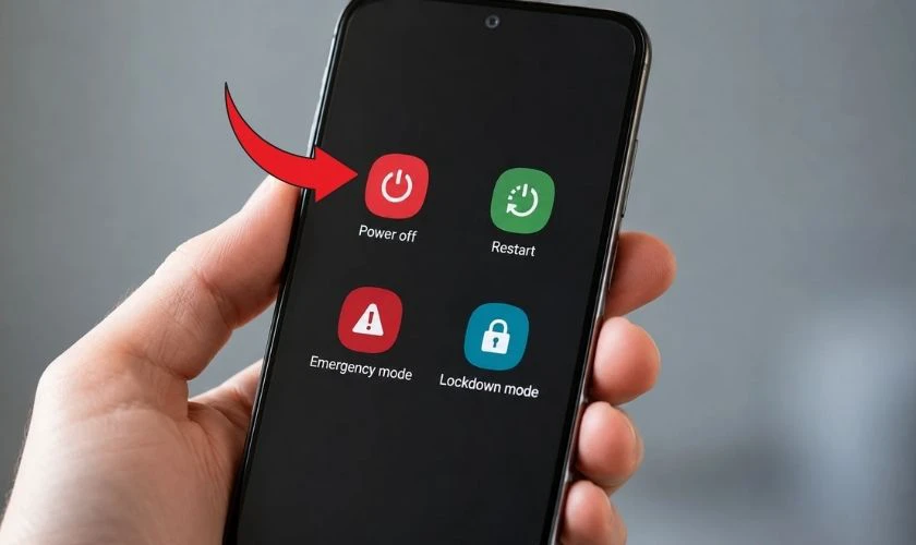 Khởi động lại điện thoại