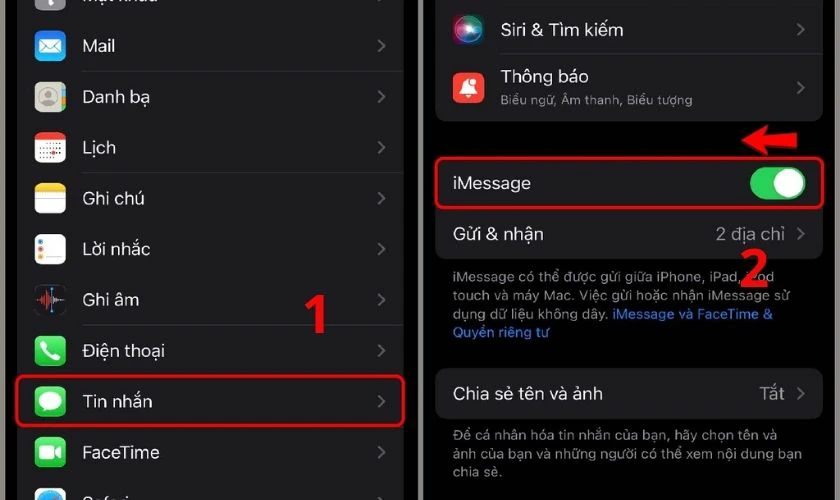 Tắt iMessage khi chuyển SIM từ iPhone sang Android