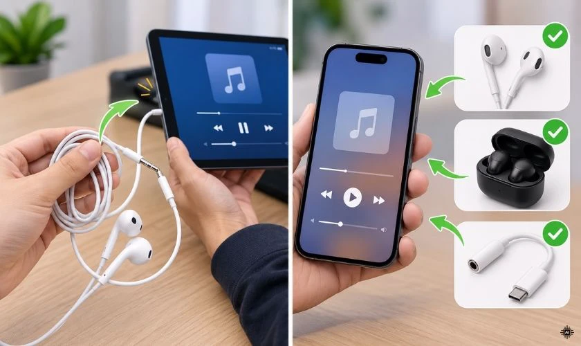 Cách sửa lỗi điện thoại không nhận tai nghe có dây