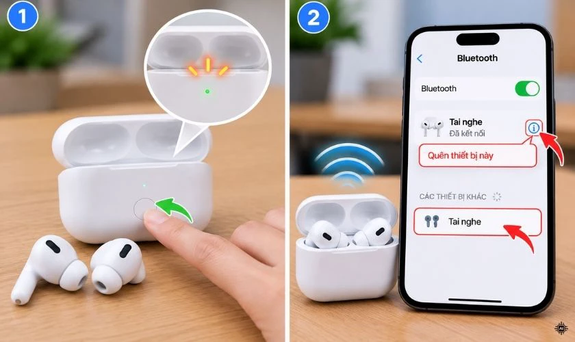 Đặt lại tai nghe Bluetooth về mặc định