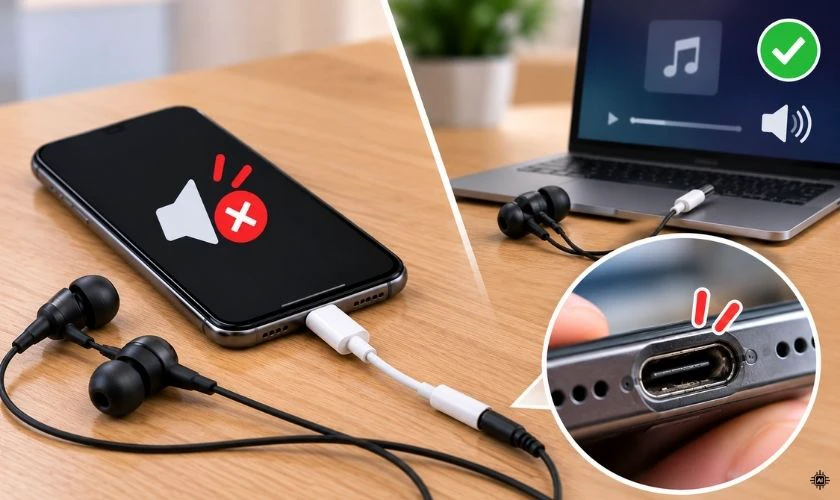 Khi nào cần mang điện thoại đi sửa lỗi tai nghe?