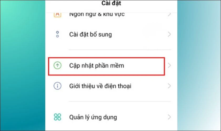 Cập nhật phần mềm Android