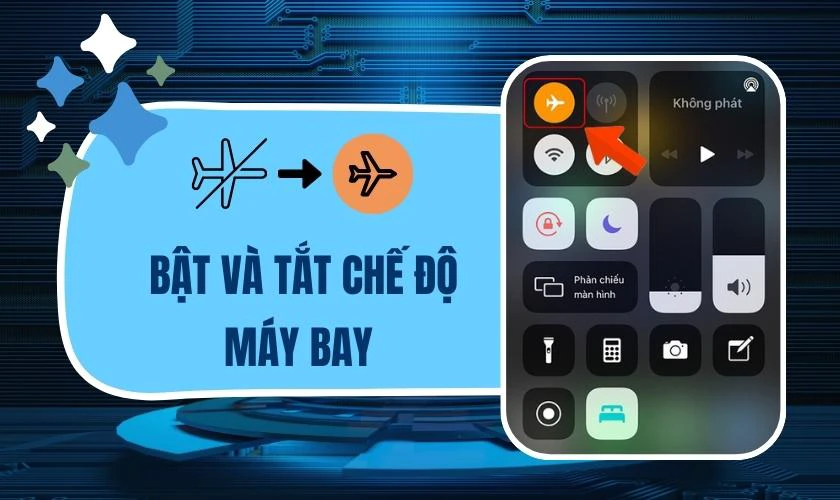 Bật và tắt chế độ máy bay