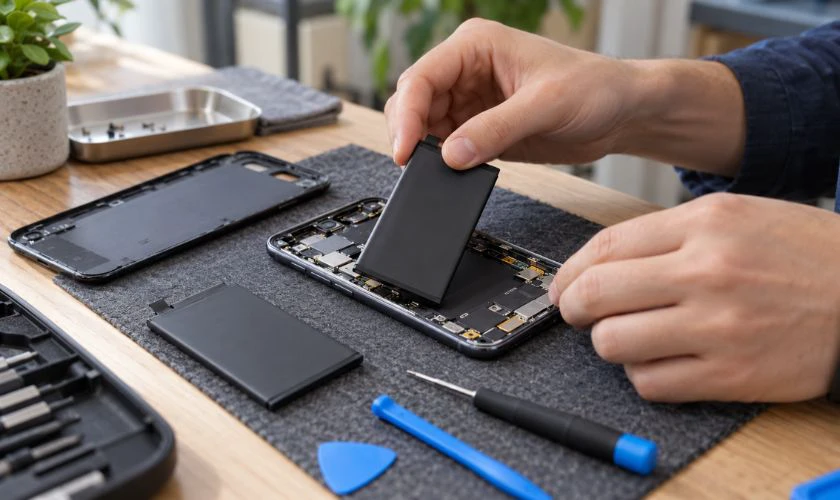 Pin xuống cấp có thể khiến điện thoại sạc chậm