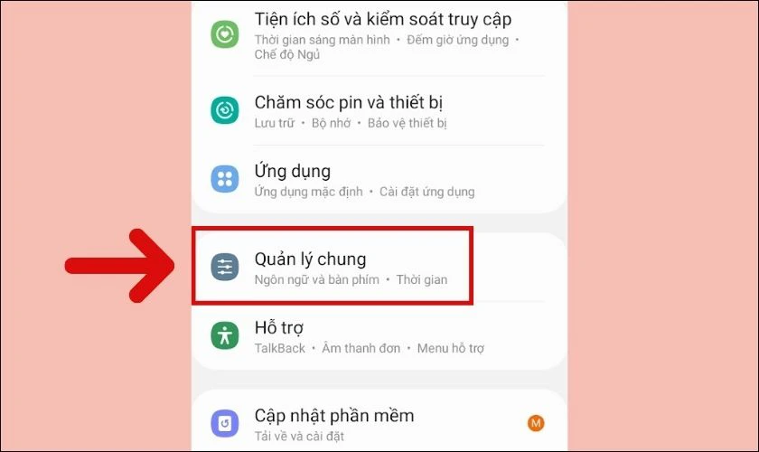 Đặt lại cài đặt gốc của điện thoại Samsung bị mất màu