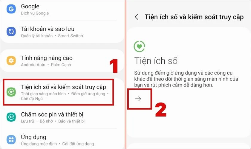 Sửa điện thoại Samsung bị mất màu bằng cách tắt chế độ Thư giãn