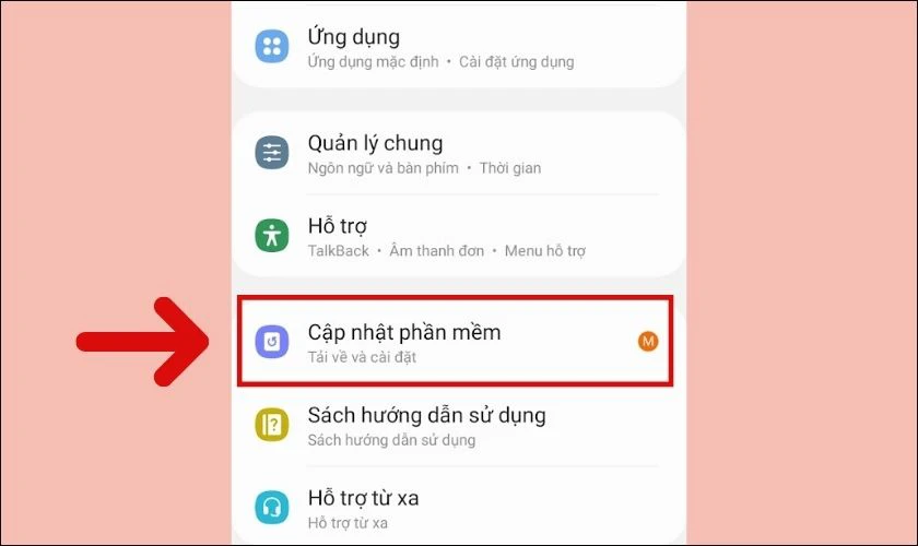 Cập nhật phần mềm cho điện thoại Samsung bị mất màu
