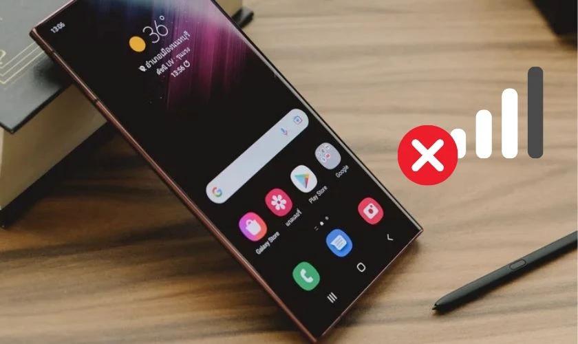 Nguyên nhân điện thoại Samsung bị mất sóng