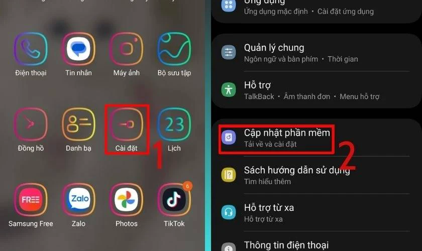 Cập nhật lên phiên bản mới nhất