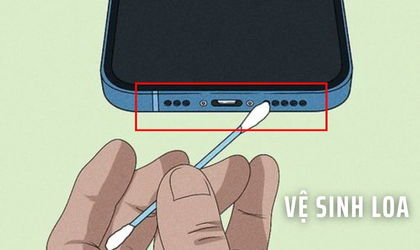Làm sạch loa điện thoại Samsung