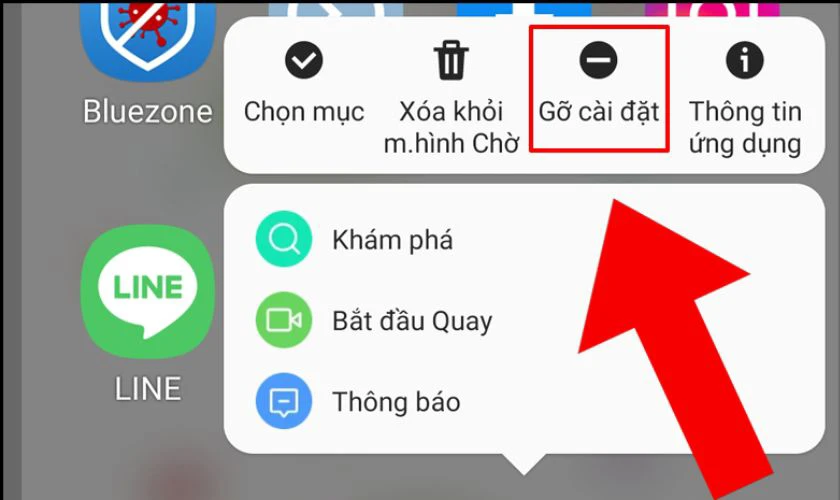 Xóa và cài đặt lại ứng dụng