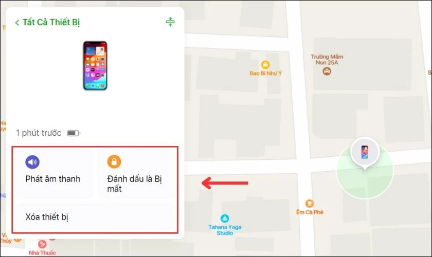 Chọn một trong số c&aacute;c &aacute;c lựa chọn để t&igrave;m m&aacute;y của bạn