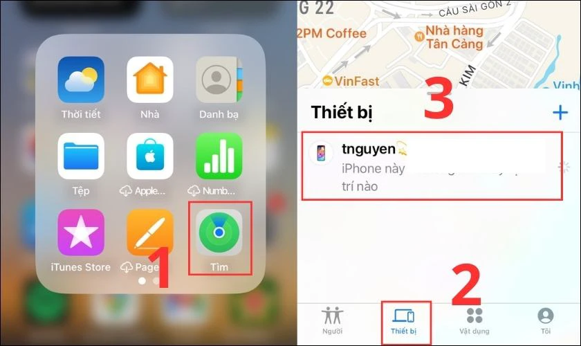 Hướng dẫn c&aacute;ch định vị iPhone th&ocirc;ng qua iCloud tr&ecirc;n điện thoại