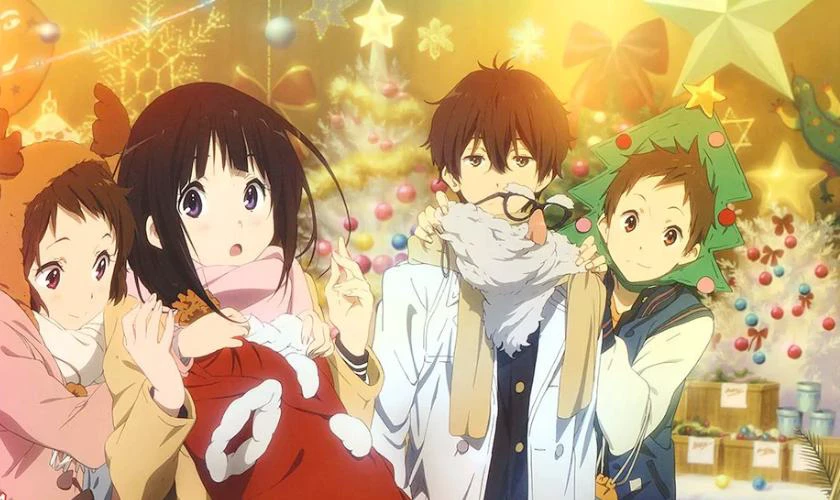 Ph&ocirc;ng nền gi&aacute;ng sinh Anime Hyoka đẹp