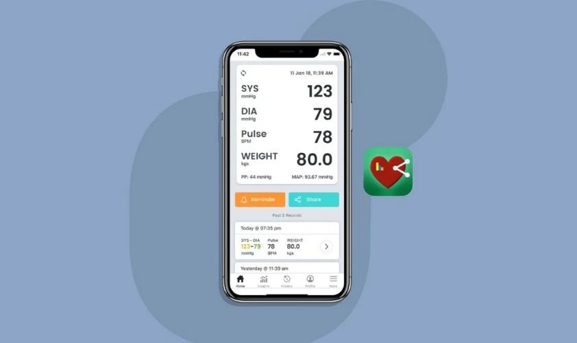 Smart Blood Pressure phần mềm đo huyết &aacute;p hiệu quả