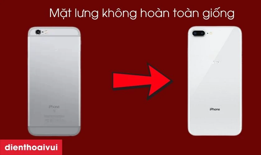 Lưu &yacute; trước khi độ vỏ iPhone 6s Plus l&ecirc;n iPhone 8 Plus
