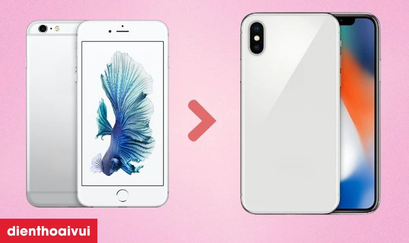 Độ vỏ iPhone 6S Plus lên X
