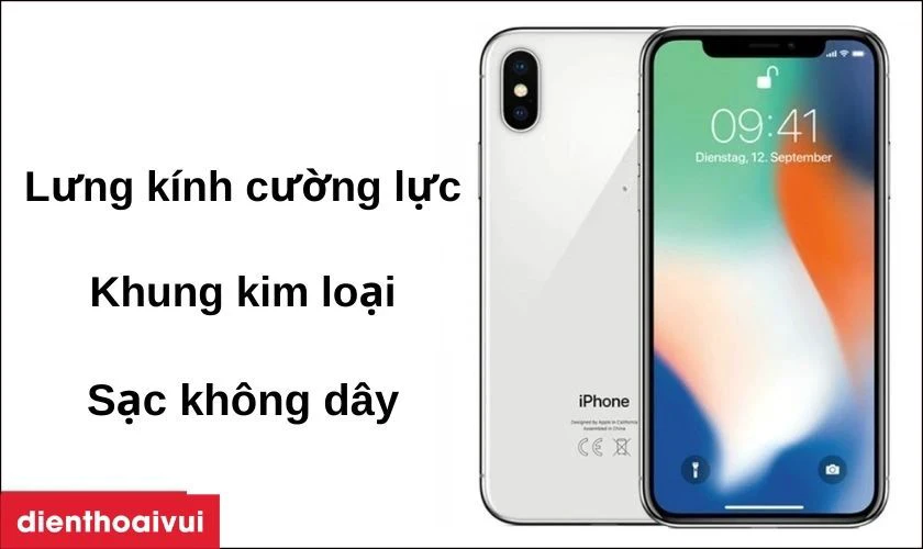 Lưng k&iacute;nh cường lực v&agrave; trang bị t&iacute;nh năng sạc kh&ocirc;ng d&acirc;y hiện đại