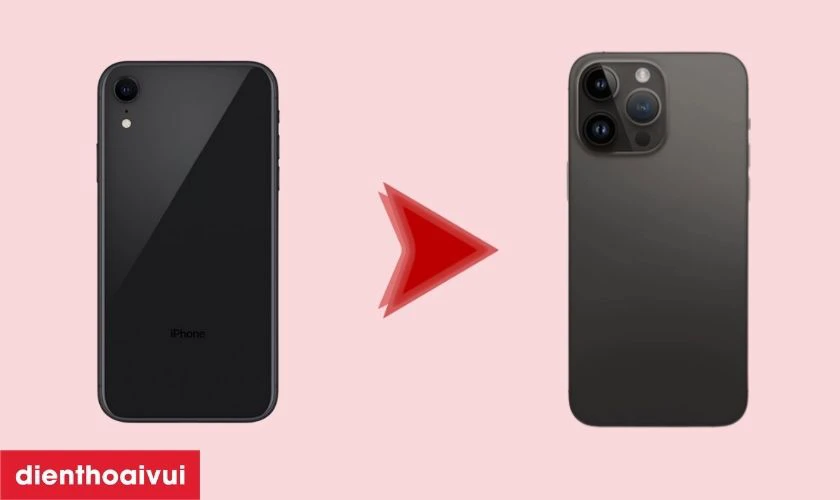 Độ vỏ iPhone Xr l&ecirc;n 14 Pro