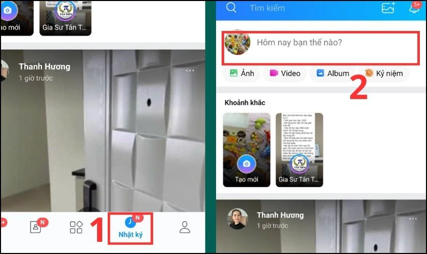 Hướng dẫn c&aacute;ch đổi kiểu chữ khi tạo nhật k&yacute; tr&ecirc;n Zalo 