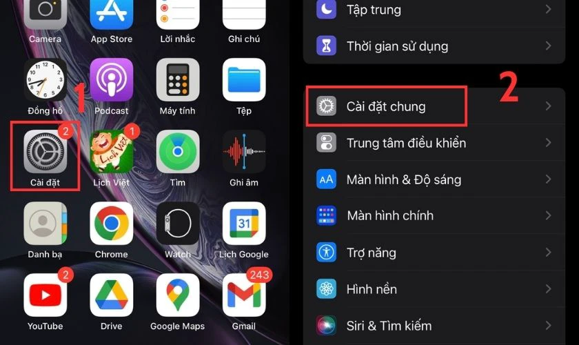 C&aacute;ch thay đổi ng&ocirc;n ngữ tr&ecirc;n điện thoại iPhone, iPad
