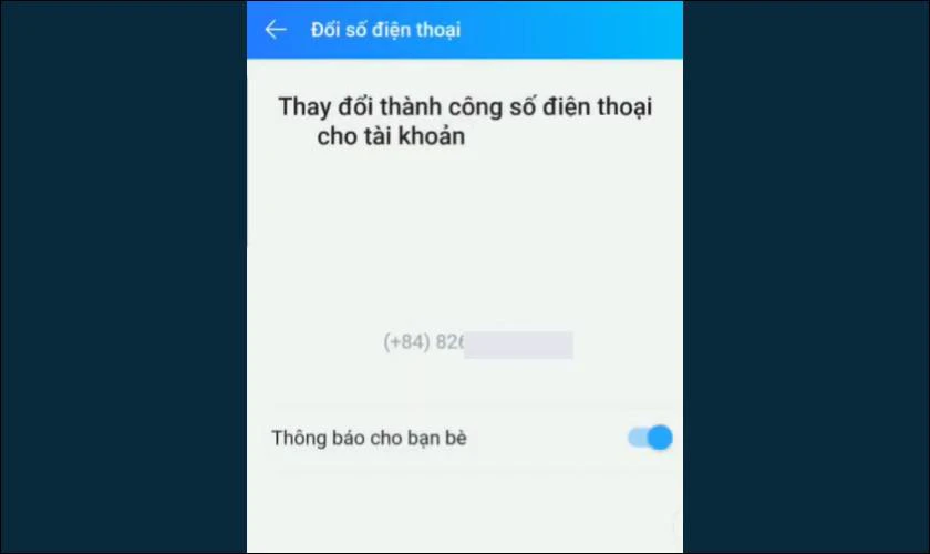 Hiển thị bạn đ&atilde; thực hiện th&agrave;nh c&ocirc;ng