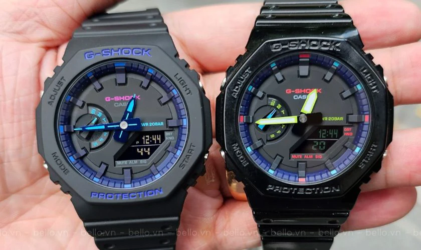 GA-2100LXB-1A nổi bật với thiết kế mỏng nhẹ dành cho học sinh nam