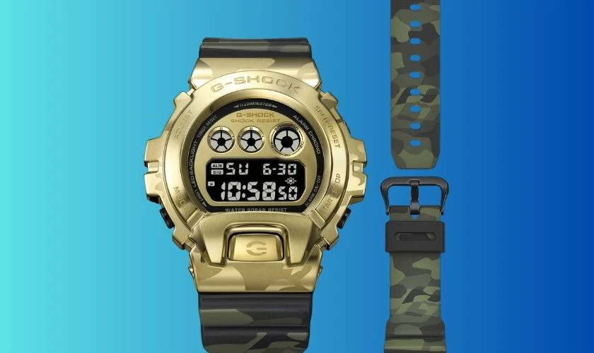 DW-6900CMG-3 là mẫu G-Shock kinh điển với thiết kế ba mắt đặc trưng