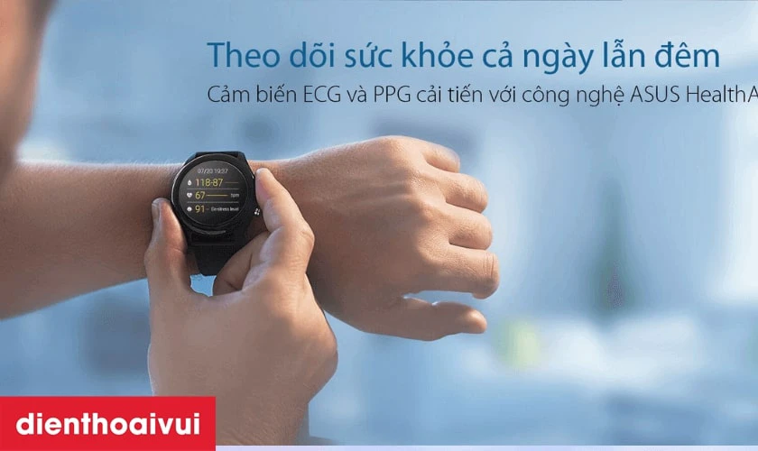 Cảm biến ECG, PPG theo d&otilde;i sức khỏe
