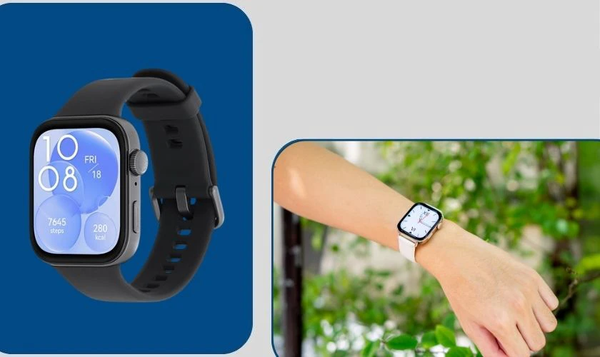 Huawei Watch Fit 3 sở hữu thiết kế hiện đại với màn hình lớn và viền mỏng