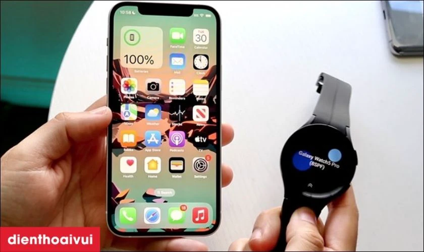 C&oacute; thể sử dụng Samsung Galaxy Watch c&ugrave;ng với iPhone kh&ocirc;ng?