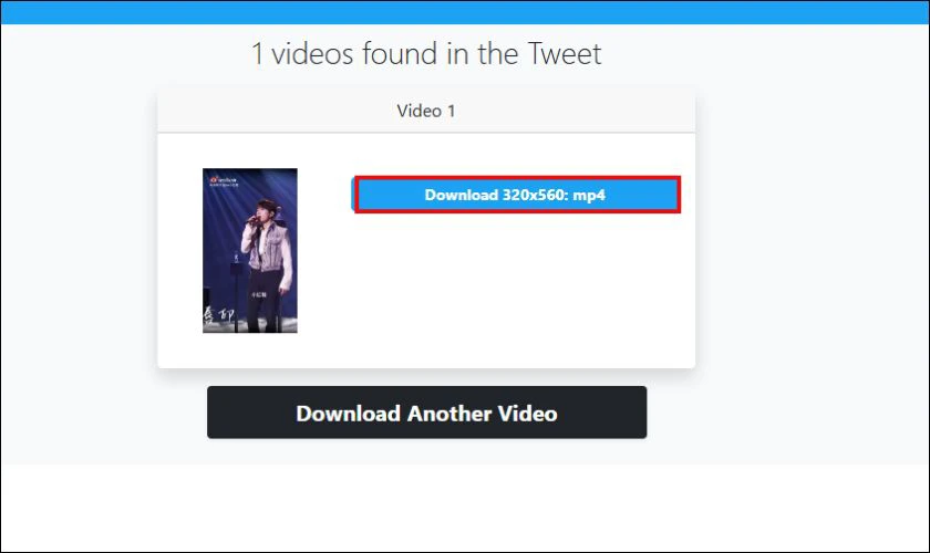 Nhấn Download b&ecirc;n cạnh phi&ecirc;n bản chất lượng bạn muốn tải xuống