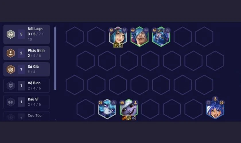 Cách chơi đội hình Nổi Loạn DTCL mùa mới nhất - Giữa game