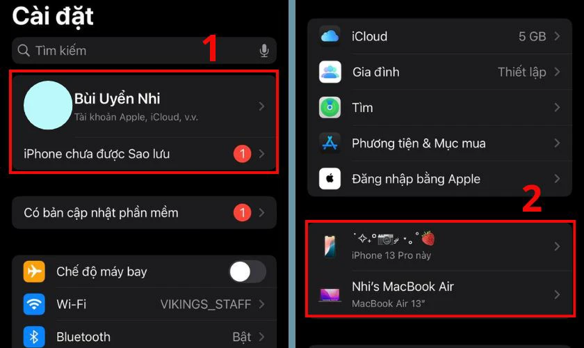 Dùng chung icloud xem được những gì quan trọng