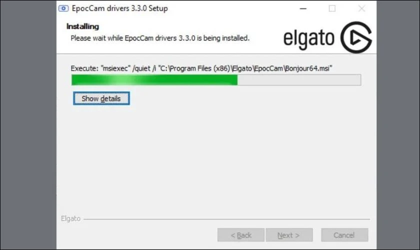 Tiếp tục nhấn Install để c&agrave;i đặt phần mềm tự động