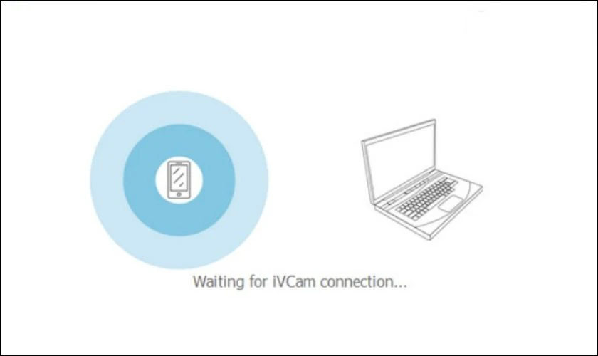 Kết nối 2 thiết bị để d&ugrave;ng iPhone l&agrave;m webcam